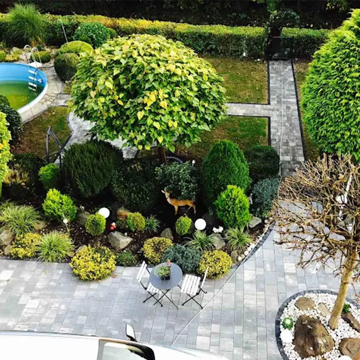 Lulzim Gartenbau Beispielgarten von einem Kunden